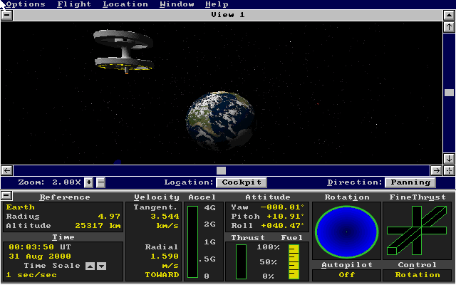 Microsoft Space Simulator - Game